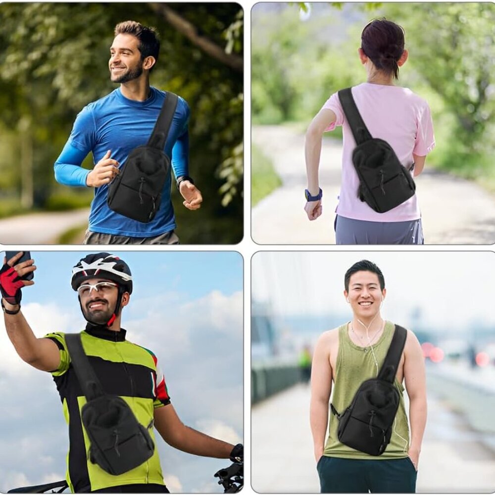 Adjustable Waterproof Sling Backpack With Phone H… - image 6